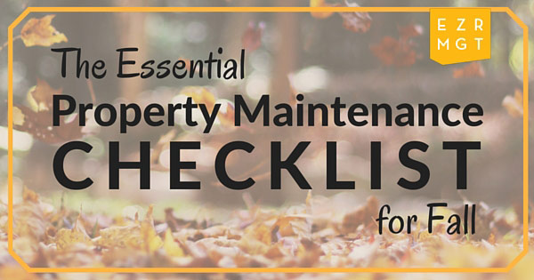 Essential Property Maintenance Checklist